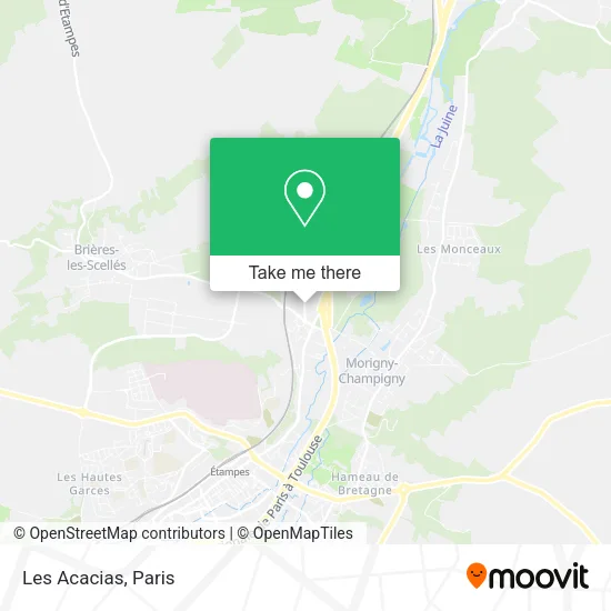 Les Acacias map