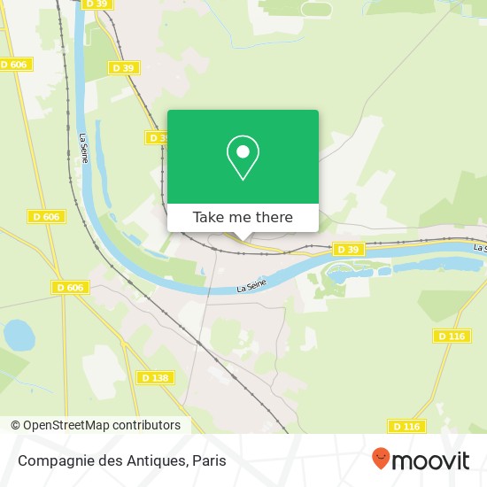 Mapa Compagnie des Antiques, Rue Georges Clemenceau 77590 Chartrettes