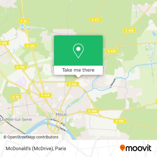 McDonald's (McDrive) map