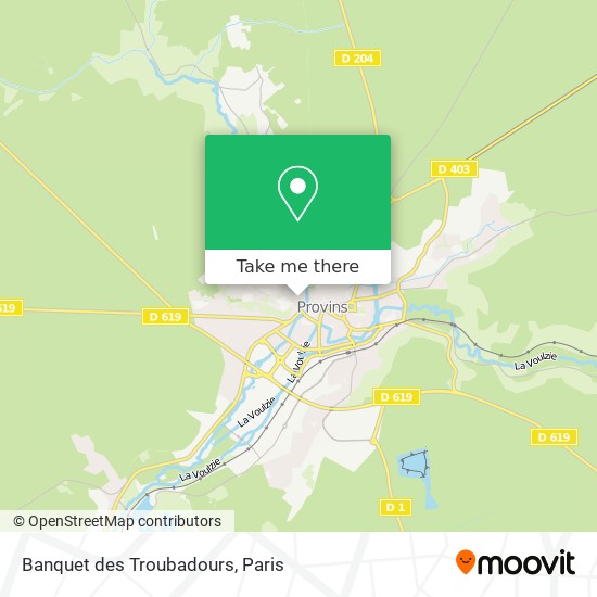 Banquet des Troubadours map