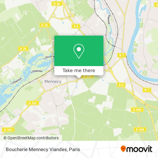 Boucherie Mennecy Viandes map