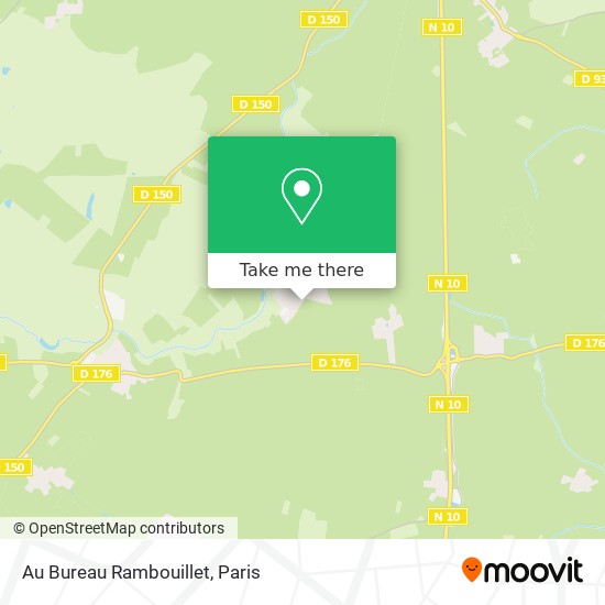 Mapa Au Bureau Rambouillet
