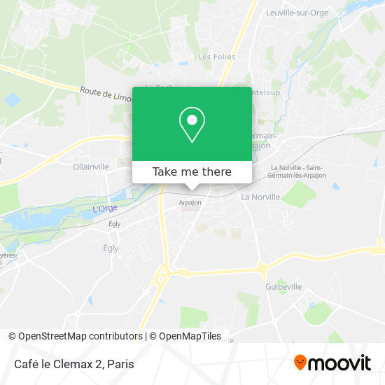 Mapa Café le Clemax 2