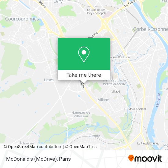 McDonald's (McDrive) map