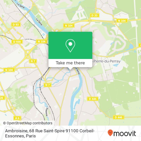 Ambroisine, 68 Rue Saint-Spire 91100 Corbeil-Essonnes map
