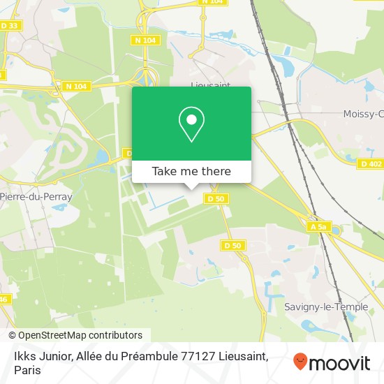 Ikks Junior, Allée du Préambule 77127 Lieusaint map