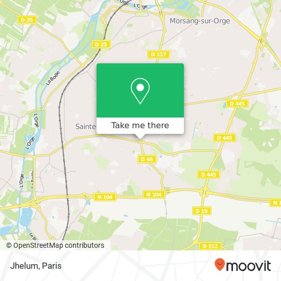 Mapa Jhelum, 151 Route de Corbeil 91700 Sainte-Geneviève-des-Bois