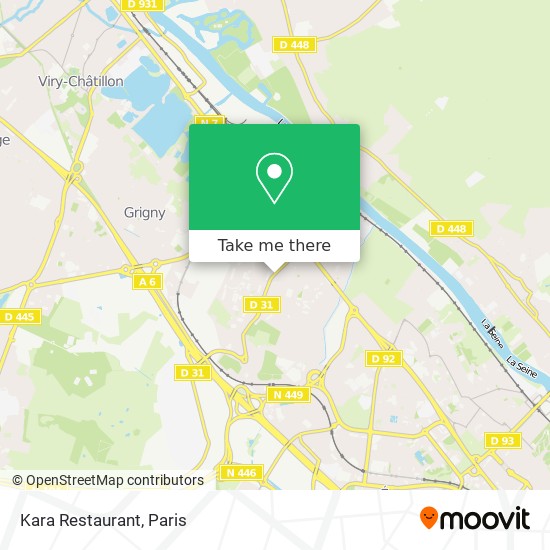 Kara Restaurant map