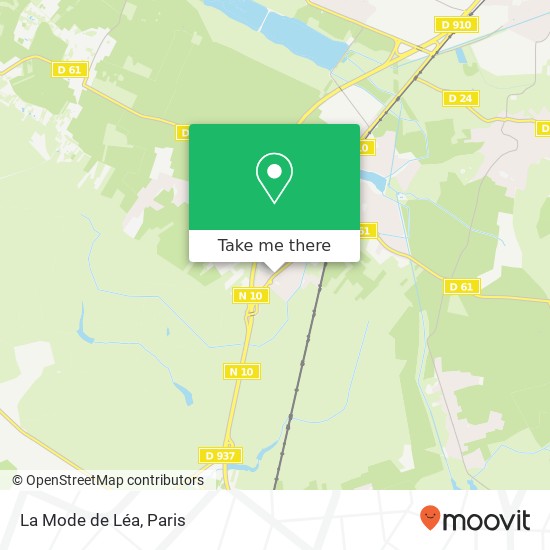 Mapa La Mode de Léa, 57 Rue de Chartres 78610 Le Perray-en-Yvelines