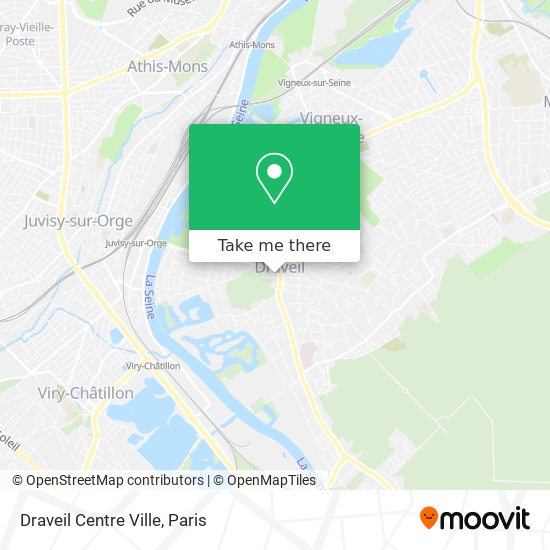 Draveil Centre Ville map