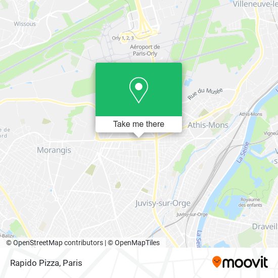 Rapido Pizza map