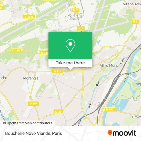 Boucherie Novo Viande map