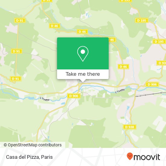 Mapa Casa del Pizza, 14 Rue Lalande 78460 Chevreuse