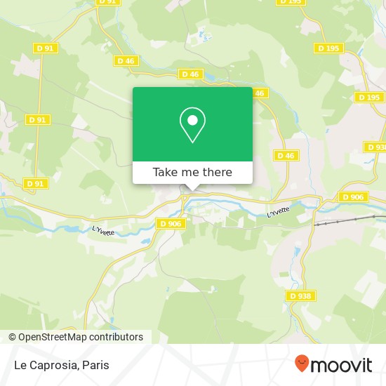 Mapa Le Caprosia, 5 Rue Lalande 78460 Chevreuse