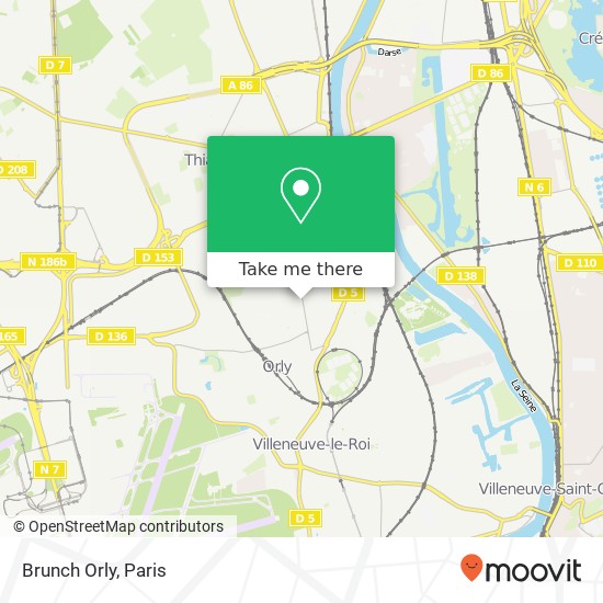 Brunch Orly, 81 Avenue des Martyrs de Châteaubriant 94310 Orly map