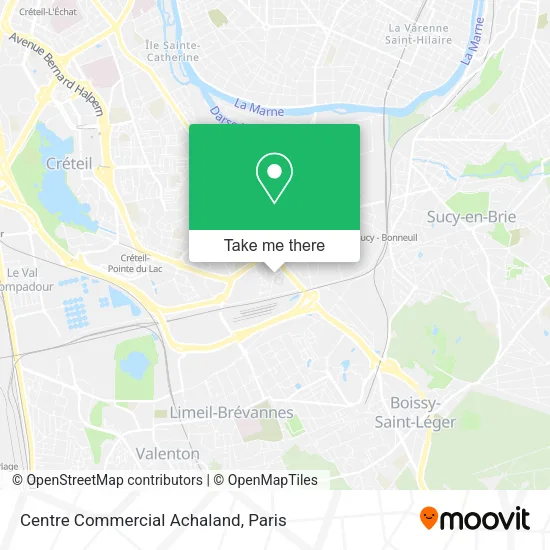 Centre Commercial Achaland map