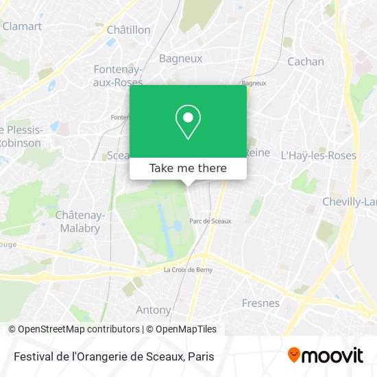 Festival de l'Orangerie de Sceaux map