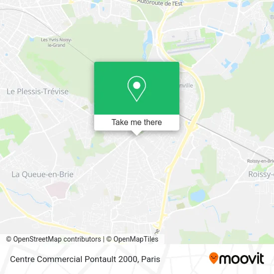 Centre Commercial Pontault 2000 map