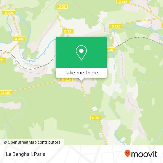 Mapa Le Benghali, 1 Place du Général de Gaulle 77515 Faremoutiers