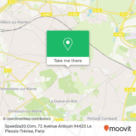 Speedza30.Com, 72 Avenue Ardouin 94420 Le Plessis-Trévise map