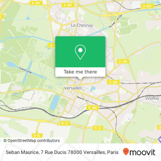 Mapa Seban Maurice, 7 Rue Ducis 78000 Versailles