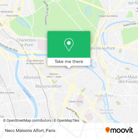 Necc Maisons Alfort map