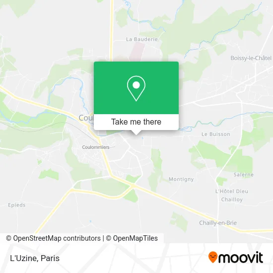 L'Uzine map