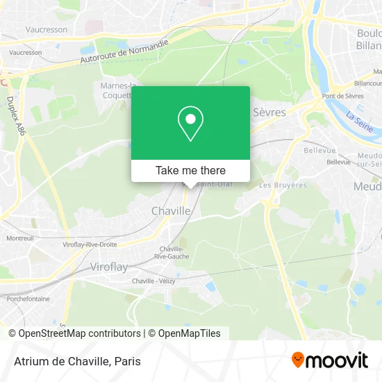 Atrium de Chaville map