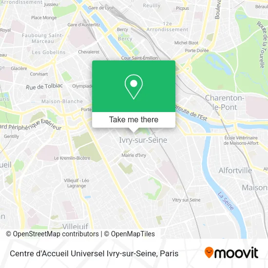 Centre d'Accueil Universel Ivry-sur-Seine map