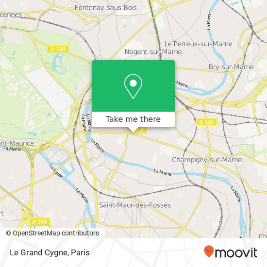 Le Grand Cygne, 25 Avenue Roger Salengro 94500 Champigny-sur-Marne map