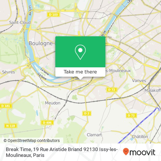 Break Time, 19 Rue Aristide Briand 92130 Issy-les-Moulineaux map