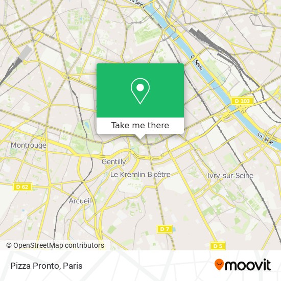 Pizza Pronto map