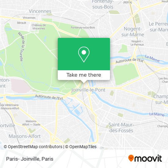 Paris- Joinville map