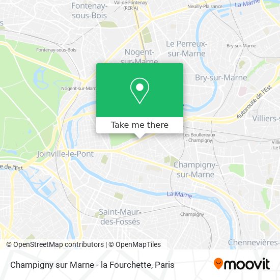 Champigny sur Marne - la Fourchette map