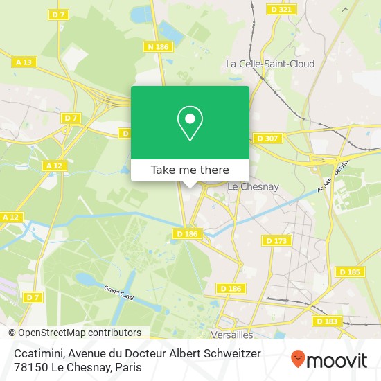 Mapa Ccatimini, Avenue du Docteur Albert Schweitzer 78150 Le Chesnay