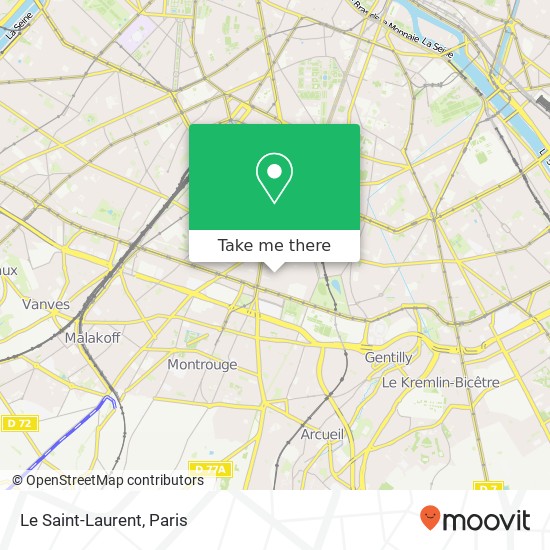 Mapa Le Saint-Laurent, 53 Rue du Père Corentin 75014 Paris