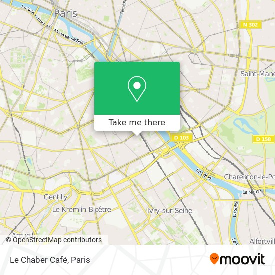 Le Chaber Café map