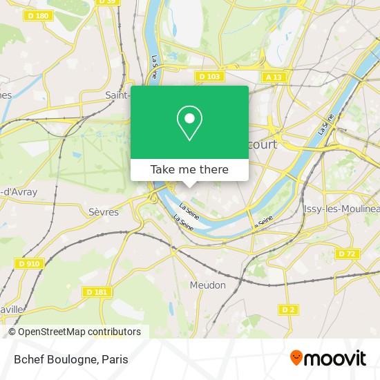 Mapa Bchef Boulogne