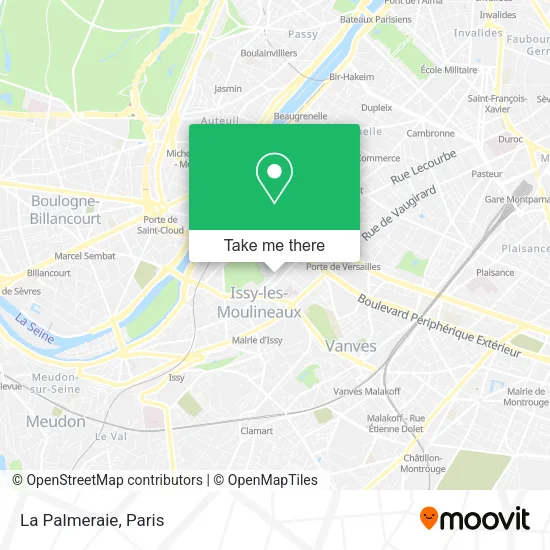 La Palmeraie map