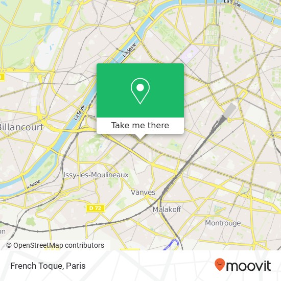 Mapa French Toque, Boulevard Lefebvre 75015 Paris