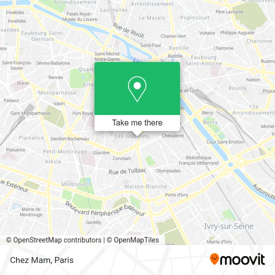 Chez Mam map