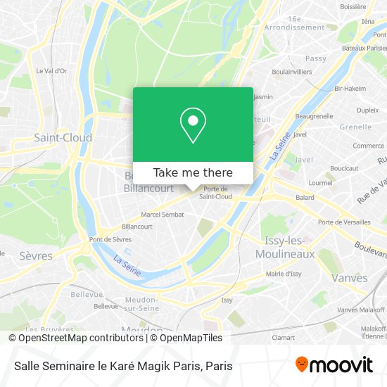 Salle Seminaire le Karé Magik Paris map
