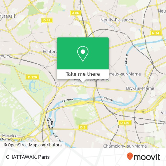 CHATTAWAK, 132 Grande Rue Charles de Gaulle 94130 Nogent-sur-Marne map