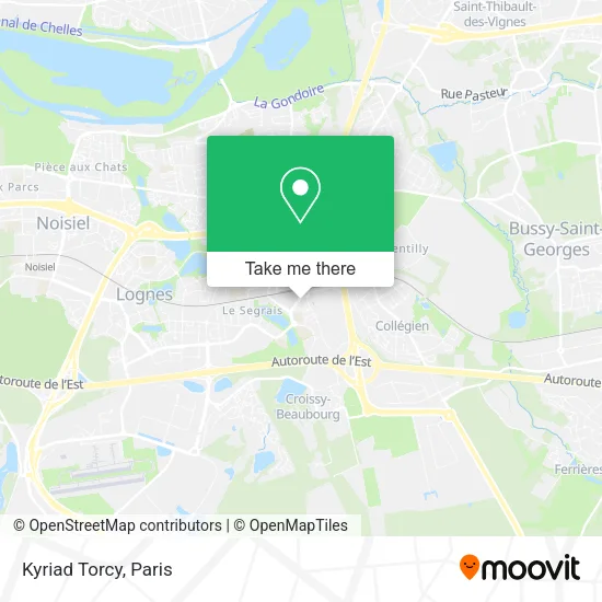 Kyriad Torcy map