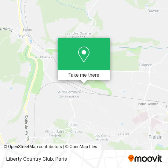 Liberty Country Club map