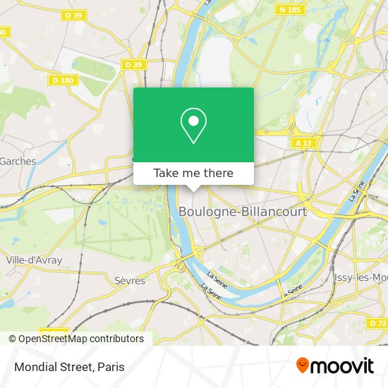 Mondial Street map