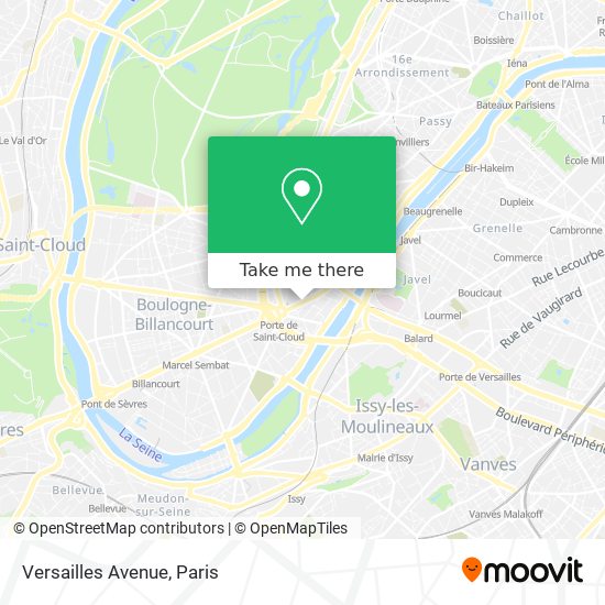 Mapa Versailles Avenue