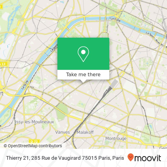 Thierry 21, 285 Rue de Vaugirard 75015 Paris map