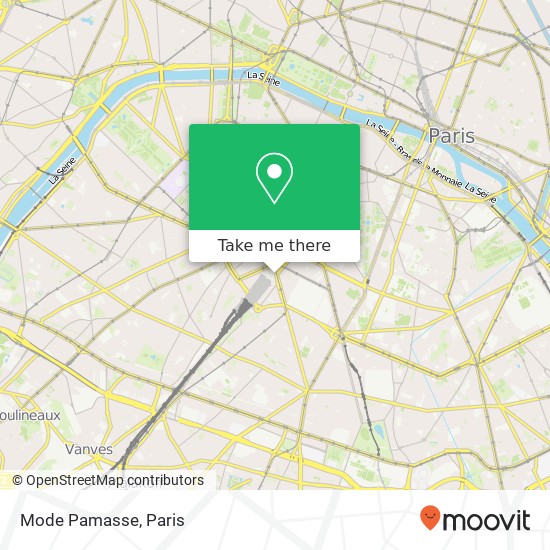 Mode Pamasse, Place Raoul Dautry 75015 Paris map