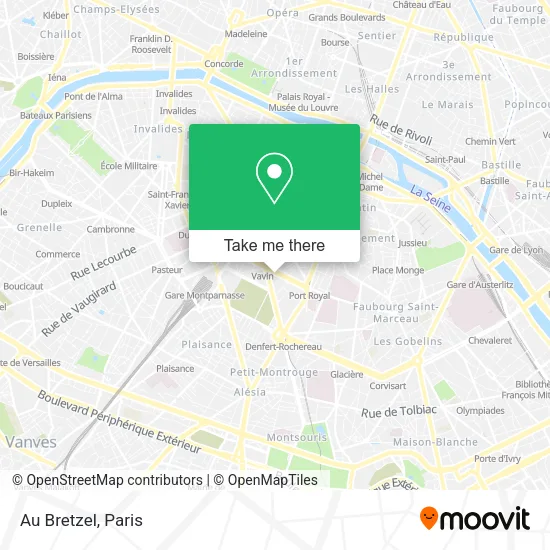 Au Bretzel map